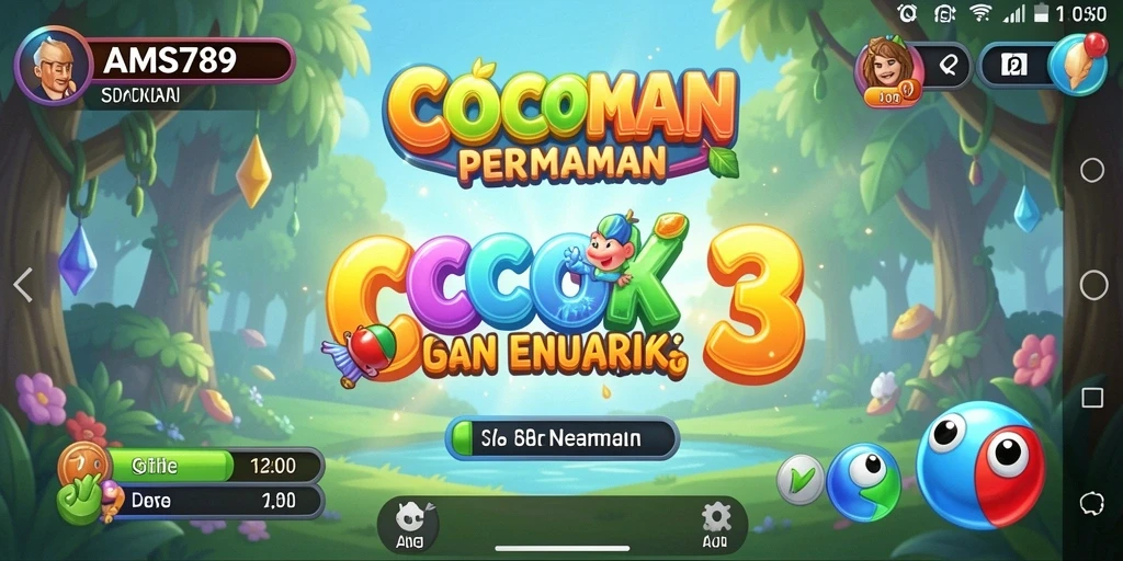 Gameplay seru AMS789 dengan level Match-3 yang menantang.