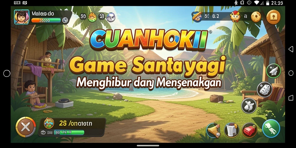 Tampilan gameplay menawan dari CUANHOKI yang memikat.