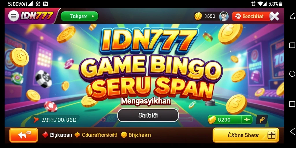 Tampilan gameplay Bingo yang menarik dan interaktif di IDN777.
