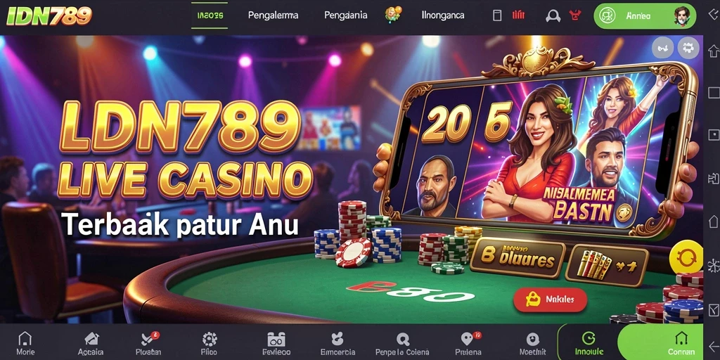 Tampilan gameplay Live Casino yang menarik dan interaktif di IDN789.