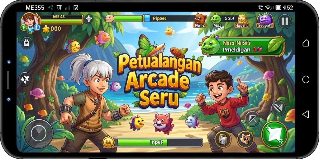 Tampilan gameplay menarik dari ME355 dengan aksi seru.